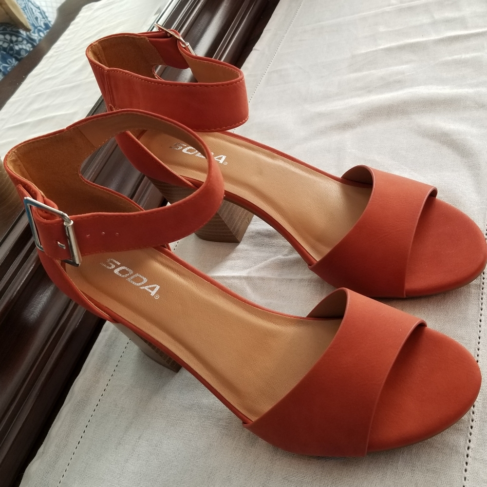 Stacked Heel Sandles